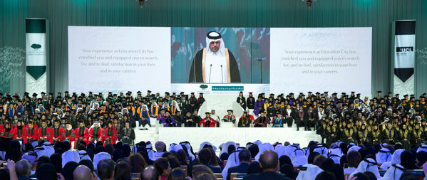 The Father Emir and Her Highness Joined By Thousands To Celebrate Achievements of 549 Students at Convocation 2014