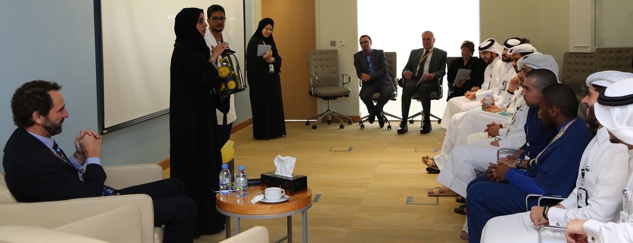 Chief Learning Officer Dr. Kholode Al Obaidli addressing the Grad Associates.jpg
