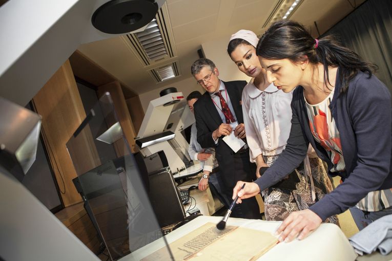 Her Highness marks milestone in digital library project