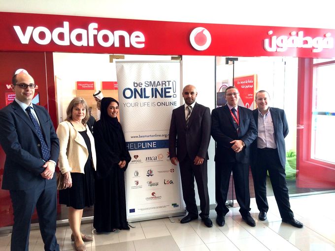 Malta delegation with Dana Haidan, Head of CSR at Vodafone Qatar, and Vodafone team