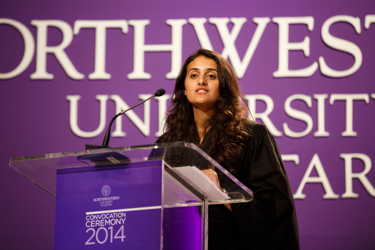 Marium Saeed, NU-Q’s Student Union president
