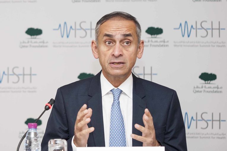 Professor the Lord Darzi, Chair of WISH speaking at the press conference.jpg
