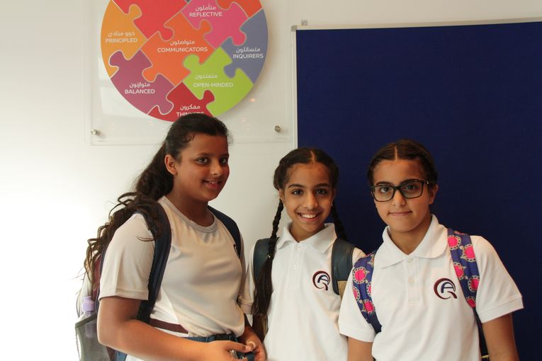 QAD Primary School students on their first day at school.