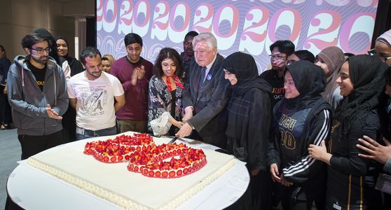 VCUartsQatar 20th Students cake.jpg